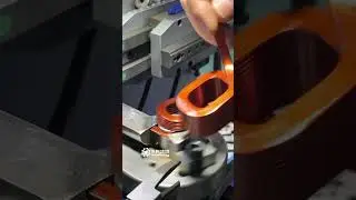 Double coils winding machine.enameled wire forming machine.inductance coils#coppercoil #machine