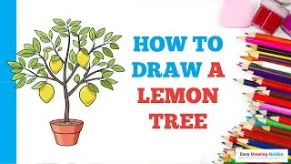 How to Draw a Lemon Tree: Easy Step by Step Drawing Tutorial for Beginners