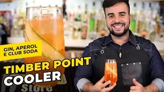 Drink refrescante com Gin e Aperol | Aprenda receita do Timber Point Cooler | Bartender Store