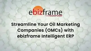 Optimize OMC Operations with ebizframe Intelligent ERP | Enhance Efficiency & Profitability