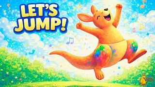 Jumping Song for Kids 🦘 | Jump & Bounce with Kangaroo Parade
