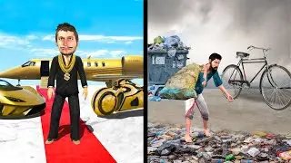 गरीब Vs आमिर की जिंदगी Garib Vs Amir Zindagi Comedy Video हिंदी कहानियां Hindi Kahaniya Comedy Video