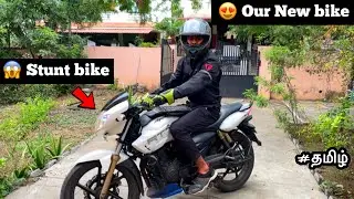 😱Our New bike |😍Stunt bike | Apache bike🔥| Tamil | Moto vlog |