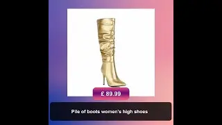 Pile of boots women's high shoes