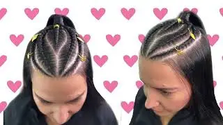 Trenzas en hoja  y dijes/ Braids for girls / Trancas