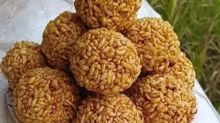 Murmura Laddu Recipe गुड़ मुरमुरा के लड्डु /Kurmura - Puffed Rice Sweet Balls #recipe #mainabpnewsd