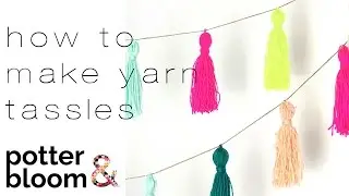 How to Make a Colourful Yarn Tassel Garland