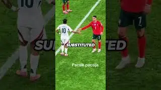The real reason Szoboszlai was late to swap shirts with his idol Ronaldo.🥹😳