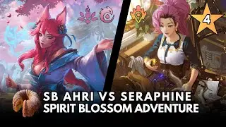 Spirit Blossom Ahri vs 4 ⭐ Seraphine Spirit Blossom Adventure | Legends of Runeterra TPOC