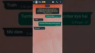 Truth and Dare 😜 Romantic Chat With girlfriend! Long-distance love! Relationship status #sadstatus