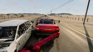 CRASHES and DANGEROUS DRIVING on Mitsubishi Lancer EVO 8 - BeamNG.Drive