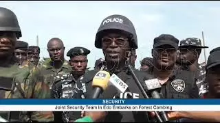Joint Security Team Led By Edo State Commissioner of Police, Combing forest