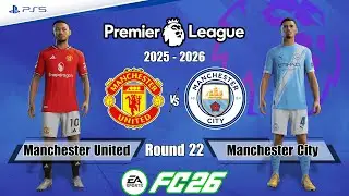 Manchester United vs Manchester City | Premier League 25/26 | Full Match | FC 26 - PS5™[4K]