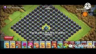 200 Max level yeti vs full base filled with achertower,wizard tower and x- bow.who will win?