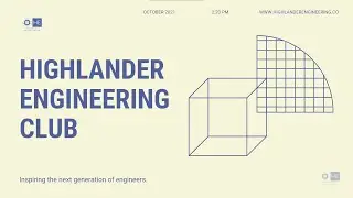 Highlander engineering club Introduction video (2021)