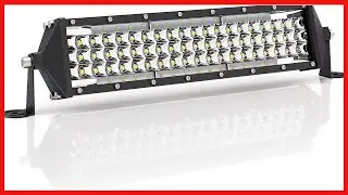 Zmoon 12 Inch LED Light Bar 264W, IP67 Waterproof Five Rows Spot & Flood Combo Beam LED Fog Light