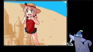Drawing the spyxfamily at the beach