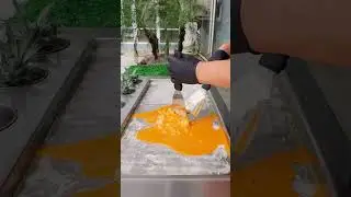 Fresh orange ice cream #shorts