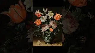 4K TV Screensaver Vintage Flower Art #artfortv #flowerpainting #art #tvscreensaver #vintageart