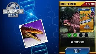 COMPLETING THE LEGENDARY RUMBLE EVENT!!! Jurassic World the Game
