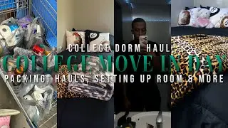 COLLEGE MOVE IN DAY VLOG ✰ + Packing, Hauls, Setting Up Room & More | Virginia Union University 🐾