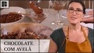 Creme de chocolate com farofa crocante de avel&atilde; | Paola Carosella | Alma de Cozinheira