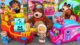 94 Minutes of Satisfying ASMR Unboxing | Cute & Fun Masha and the Bear Adventure Boat & Caravan Set