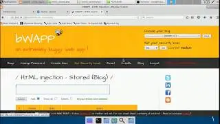 [medium + high] bWAPP HTML Injection Stored for medium level
