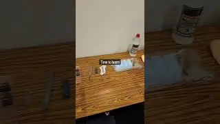 Learning to service and wax snowboard