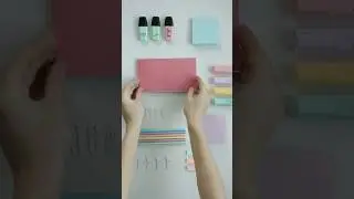 #artist vídeo #papelaria #pencil colored #yutubeshorts 💗💙💛