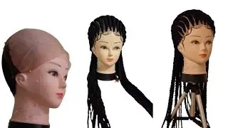 ALL BACK BRAIDED WIG USING BRAID EXTENSION