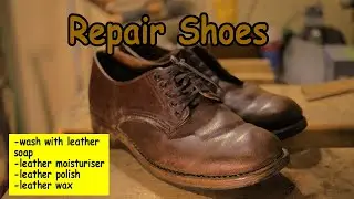 Red Wing Shoes repair, Restoration shoes (thrift store)