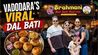 Vadodara’s VIRAL Dal Bati 😍 | Best Dal Bati in Vadodara ?