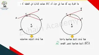 الحلقة 008 الزاوية المماسية في الدائرة 2