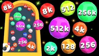 Ball Merge 2048 - Walkthrough #gameparkarea #2048 #ballmerge2048