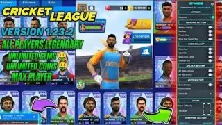 Cricket League Mod Menu v1.23.2 For Android 2024 | 🔥Unlimited Coins and Gems Mod Apk Hack 2025