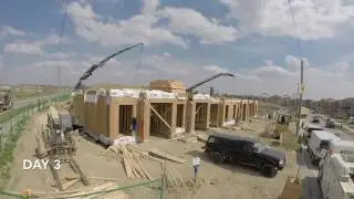 Panels.ca Precision Wood Floor and Wall Systems - Site Install Timelapse