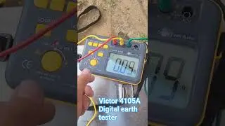 Victor 4105A Digital earth tester  #earthing #resistance #ground #test