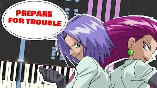 Pokemon Team Rocket Motto background theme on Synthesia🚀🎹