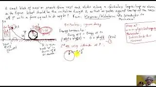 Energy and circular motion dynamics of a block in a loop-to-loop