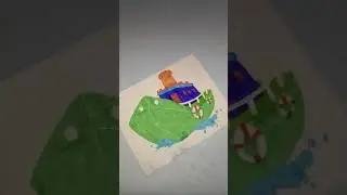 Coloring an Airplane ✈️ | ASMR Marker Sounds | Paint & Color