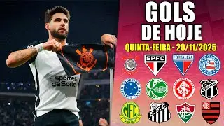 ⚽️ TODOS OS GOLS DESTA QUINTA 20/11/2025 GOLS DE HOJE, GOLS DO BRASILEIRÃO SÉRIE A
