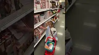 Cute GIRLS Goes Shopping at TARGET Anchorage, Alaska #shorts #targetfinds  #alaska #cute #toys