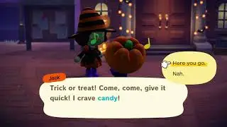Animal Crossing New Horizons: Miranda Island. Halloween: Jack Candy