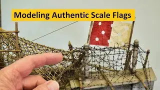 Modeling a Realistic Miniature Flag in any Scale from Paper | Diorama Series # 35 | Boomer Diorama