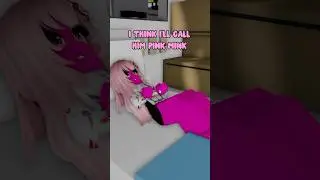 THE BIRTH OF PINK MINK 👶 #roblox #robloxfunny