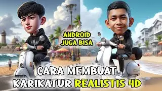 BUAT KARIKATUR 4D DENGAN WAJAH SENDIRI MENGGUNAKAN APLIKASI AI DI HP ANDROID