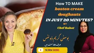 Homemade Boston Cream Doughnuts | Soft | Delicious Cream and Simple | Cooking With Chef Rahat
