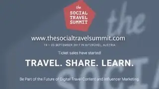 The Social Travel Summit - Kitzb&uuml;hel, Austria 19-20 September 2017 - iambassador