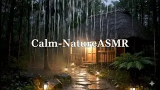Heavy Night Rain on Porch | Real Rain Sounds for Deep Sleep & Insomnia (No Music)